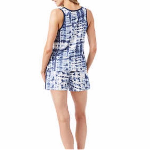 Lucky Brand Ladies' Blue (Winter Tie Dye) 4-Piece Pajama Set NWT - Picture 8 of 8